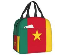BRTOLIIAO Custom Flag Of Cameroon Insulated Lunch Bags for Women Portable Thermal Cooler Bento Box Outdoor Camping Travel