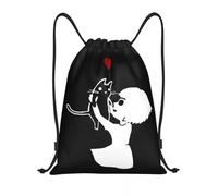 BRTOLIIAO Custom Fran Swedish Graphic Adventure Game Bow Drawstring Backpack Bags Men Women Lightweight Gym Sports Sackpack Sacks for Yoga