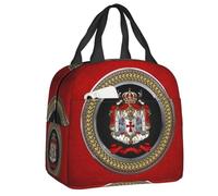 BRTOLIIAO Custom Knights Templar Flag With Coat Of Arms Insulated Lunch Bags Medieval Warrior Cross Resuable Thermal Cooler Bento Box