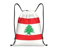 BRTOLIIAO Custom Lebanon Lebanese Flag Beirut Drawstring Bags for Training Yoga Backpacks Men Women Sports Gym Sackpack