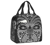 BRTOLIIAO Custom Maoris Face Ta Moko Lunch Bag Women Thermal Cooler Insulated Lunch Box for Kids School