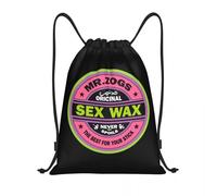 BRTOLIIAO Custom Mr Zogs Surfing Sex Wax Drawstring Backpack Bags Men Women Lightweight Gym Sports Sackpack Sacks for Traveling