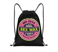 BRTOLIIAO Custom Mr Zogs Surfing Sex Wax Drawstring Backpack Bags Men Women Lightweight Gym Sports Sackpack Sacks for Traveling