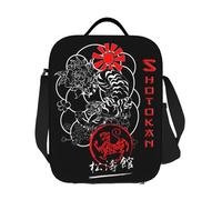 BRTOLIIAO Custom Shotokan Fighting Tiger Thermal Insulated Lunch Bag Women Karate Martial Arts Portable Lunch Container for Bento Food Box