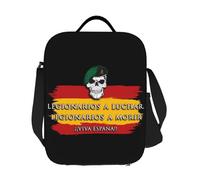 BRTOLIIAO Custom Spanish Legion Insulated Lunch Tote Bag for Women Spain Coat of Arms Portable Cooler Thermal Food Lunch Box Work School