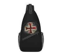 BRTOLIIAO Customized Knights Templars Cross Medieval Sling Bags Men Fashion Shoulder Chest Crossbody Backpack Travel Hiking Daypack