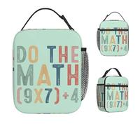 BRTOLIIAO Do The Math 67 Meme Funny Six Seven Men Women Teacher Lunch Bag Unisex Lunch Box Fun Travel Cooler Bag Portable Oxford Thermal