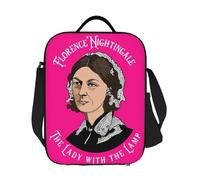 BRTOLIIAO Florence Nightingale Nursing Pie Chart Pioneer Lunch Bags Insulated Bento Box Lunch Tote Leakproof Picnic Bags Thermal Bag