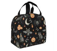 BRTOLIIAO Halloween Party Insulated Lunch Bag Tarot Occult Witch Magic Boho Meal Container Cooler Bag Lunch Box Tote Picnic Food Handbags