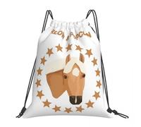 BRTOLIIAO Harlow And Popcorn Merch Popcorn The Pony Backpacks Drawstring Bags Drawstring Bundle Pocket Sports Bag Book Bags For Man Woman