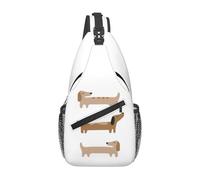 BRTOLIIAO Home Decor - Dachshund Chest Bag Men Sling Crossbody Backpack Chest Bag Travel Hiking Daypack Shoulder Bag