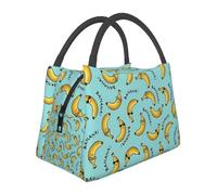 BRTOLIIAO I Am A Cool Banana Pattern Lunch Bags Insulated Bento Box Lunch Tote Picnic Bags Cooler Thermal Bag for Woman Children Travel