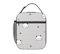 BRTOLIIAO Insulated Lunch Bag Bubu Dudu Panda Bears Cartoon Merch Cherry Heart Food Box Y2K Cooler Thermal Bento Box For School