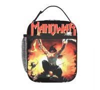 BRTOLIIAO Insulated Lunch Bag Manowars Heavy Rock Band Accessories Lunch Food Box INS Trendy Cooler Thermal Lunch Box for Office