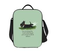 BRTOLIIAO Kawaii Scottie Dog Insulated Lunch Tote Bag for Scottish Terrier Resuable Cooler Thermal Food Bento Box Outdoor Camping Travel
