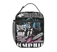BRTOLIIAO Limp Bizkit Rock Music Band Merch Insulated Lunch Bag for School Office 2025 Tour Food Storage Bag Portable Thermal Cooler Boxes