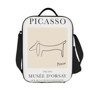 BRTOLIIAO Line The Dog Musee Drsay Poster Dachshund Insulated Lunch Bags Cooler Thermal Bag for Woman