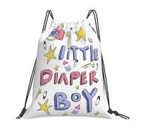 BRTOLIIAO Little Diaper Boy Abdl Tshirt Backpacks Drawstring Bags Drawstring Bundle Pocket Sports Bag Book Bags For Man Woman Students