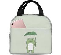 BRTOLIIAO Lunch Bag Cute Kawaii Frog Insulated Lunch Box Reusable Bags Meal Portable Container Tote For Travel Work Picnic Boxes