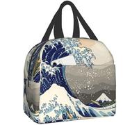 BRTOLIIAO Lunch Bag for Women The Great Wave Off Kanagawa Art Insulated Lunch Box Cooler Tote for Work Office School Picnic Bento Bag