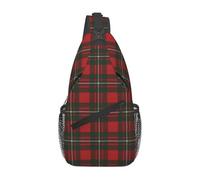 BRTOLIIAO MacGregor Modern Scottish Tartan Chest Bag Men Sling Crossbody Backpack Chest Bag Travel Hiking Daypack Shoulder Bag