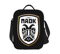 BRTOLIIAO PAOK Greek Football Sports Fans From Thessaloniki Insulated Lunch Bag for Women Kids Portable Food Boxes Thermal Lunch Box Tote