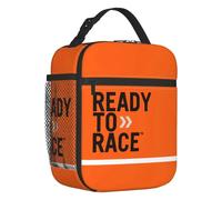 BRTOLIIAO Ready To Race Logo Thermal Insulated Lunch Bag Motorcycle Rider Racing Sport Portable Lunch Tote for Work School Food Bento Box