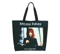 BRTOLIIAO Reusable Mylene Farmer Shopping Bag Women Canvas Shoulder Tote Bag Washable French Singer Grocery Shopper Bags