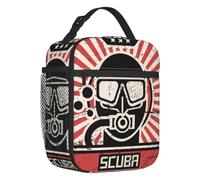 BRTOLIIAO Scuba Diver Insulated Lunch Bags for Outdoor Picnic Exploring the OceanDive Lover Portable Cooler ThermalBox
