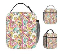 BRTOLIIAO Super Mario Game Cartoon Insulated Lunch Bag Picnic Peach Toad Yoshi Rainbow Food Container Portable Cooler Thermal Lunch Boxes