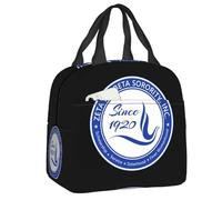 BRTOLIIAO Zeta Phi Beta Sorority Lunch Box Women African American Cooler Thermal Food Insulated Lunch Bag School Children Student