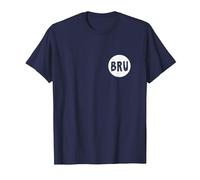 Bru - Smack Bruh Bro Brother - Men Women T-Shirt T-Shirt, Men, Navy Blue, Medium