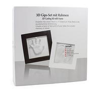 BRUBAKER 3D Casting Kit with Black Picture Frame 9.25 x 9.25" for Hand or Foot Print