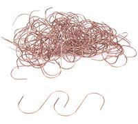 BRUBAKER 50x S-Hooks - Tree Ball Hooks for Christmas Balls & Decorations - Copper