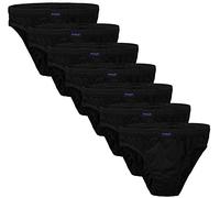 BRUBAKER 7-Pack Men's Underwear Briefs - 100% Cotton Black