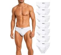 BRUBAKER 7-Pack Men's Underwear Briefs - 100% Cotton White