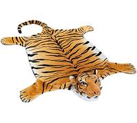 BRUBAKER Bengal Tiger Rug - 51 x 47 Inches (130 x 120 cm) - Brown - Bed Mat Fireplace Fur Carpet
