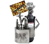 BRUBAKER Bottle Holder Wine Waiter Bartender Barman Bottle Stand w. Gift Card