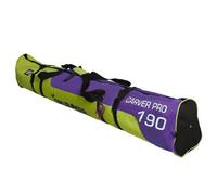 BRUBAKER 'Carver Pro 2.0' Padded Ski Bag Yellowgreen Purple 190 cm / 74 3/4"
