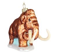 BRUBAKER Christmas Bauble - Hand Painted Blown Glass Christmas Tree Decoration Figurines Crazy Deco Pendant - Tree Ball - Mammoth
