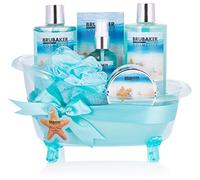 BRUBAKER Cosmetics Bath and Shower Set Summer Dreams - 7-piece Gift Set in Decorative Tub