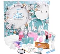 BRUBAKER Cosmetics Beauty Advent Calendar 2024 - XXL Wellness Christmas Calendar for Women and Girls - 24 x Body Care Products & Spa Accessories - Mint Blue