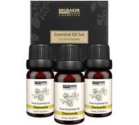 BRUBAKER Cosmetics Set of 3 Chamomile Oil - Calm, Harmony - Essential Oils Aromatherapy Gift Set 3 X 10 ML Chamomile Oil Natural & Vegan