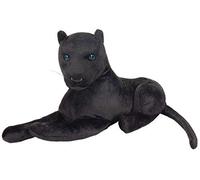 BRUBAKER Dark Panther Soft Toy 18 inches (45 cm) Lying - Plush Cuddly Toy - Big Cat Black