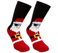 BRUBAKER Mens Christmas Anti Slip Socks Santa Cool Funny Xmas Filler Gift