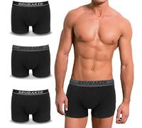 BRUBAKER Men's Retro Boxer Shorts - 4 Pack Boxershorts Hipster Underpants