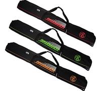 BRUBAKER 'Race Champion' Ski Bag with Wheels for 2 Pairs of Skis Poles Black Green 170 cm / 66 7/8"