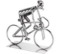 BRUBAKER Screw-Figure Bicyclist - Bicycle Iron Figure Metalman - Handmade Metal Figure - Gift for Bicyclists and Racing Bicyclists