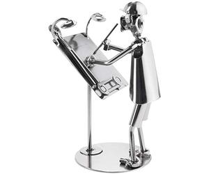 BRUBAKER Screw Man Architect - Handmade Iron Figure Metal Man Building Planner - Metal Figure Gift Idea for Architects and Building Planners