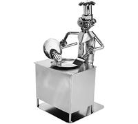 BRUBAKER Screw Man Cook - Handwork Iron Figure Metal Man Kitchen - Metal Figure Gift Idea for Master and Hobby Cooks